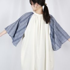 画像9: 【6月17日12:00までの期間限定販売】Nina Niina stripe sleeve flare dress (9)