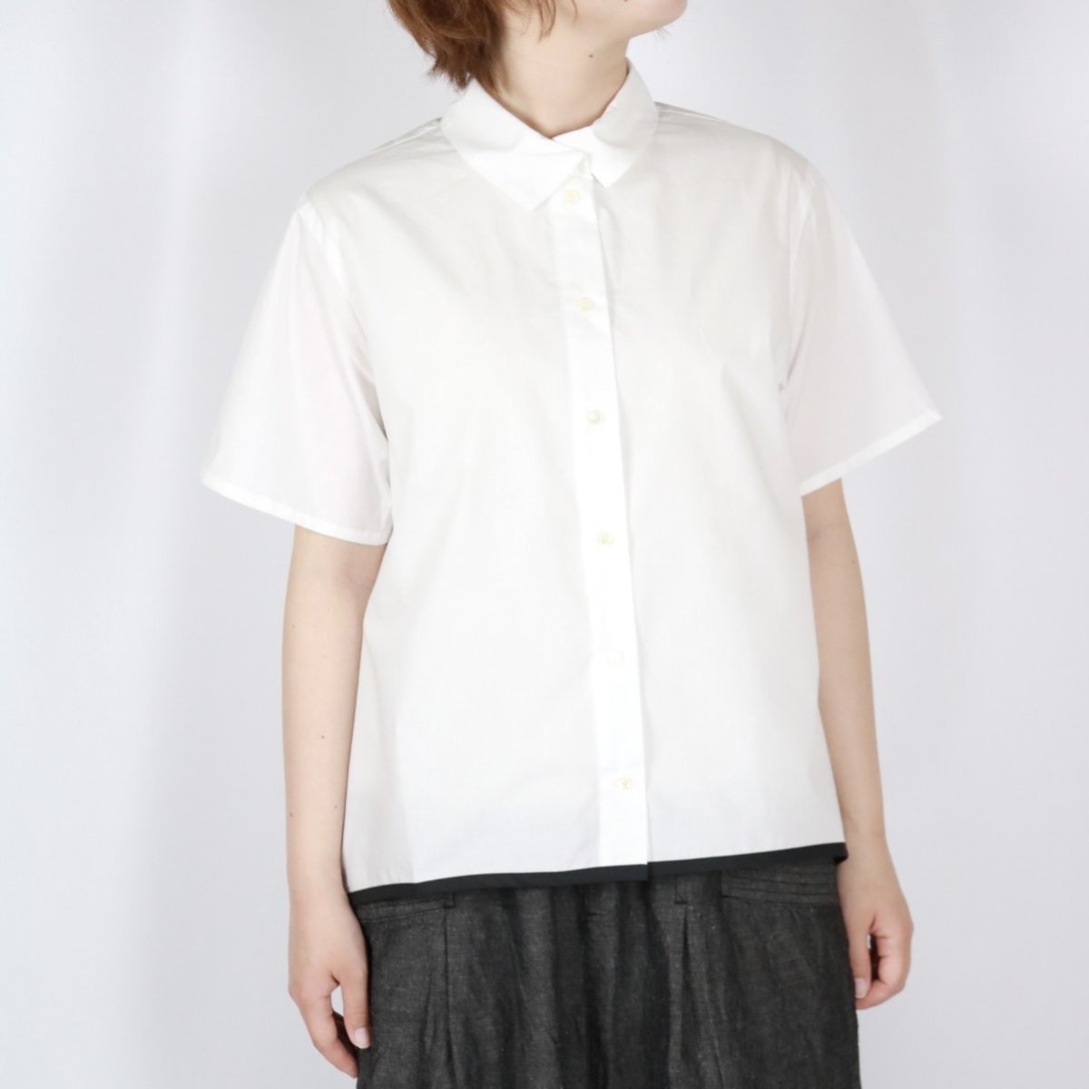 画像14: DIARIES　バイカラーヘムラインシャツ　2色 (14)