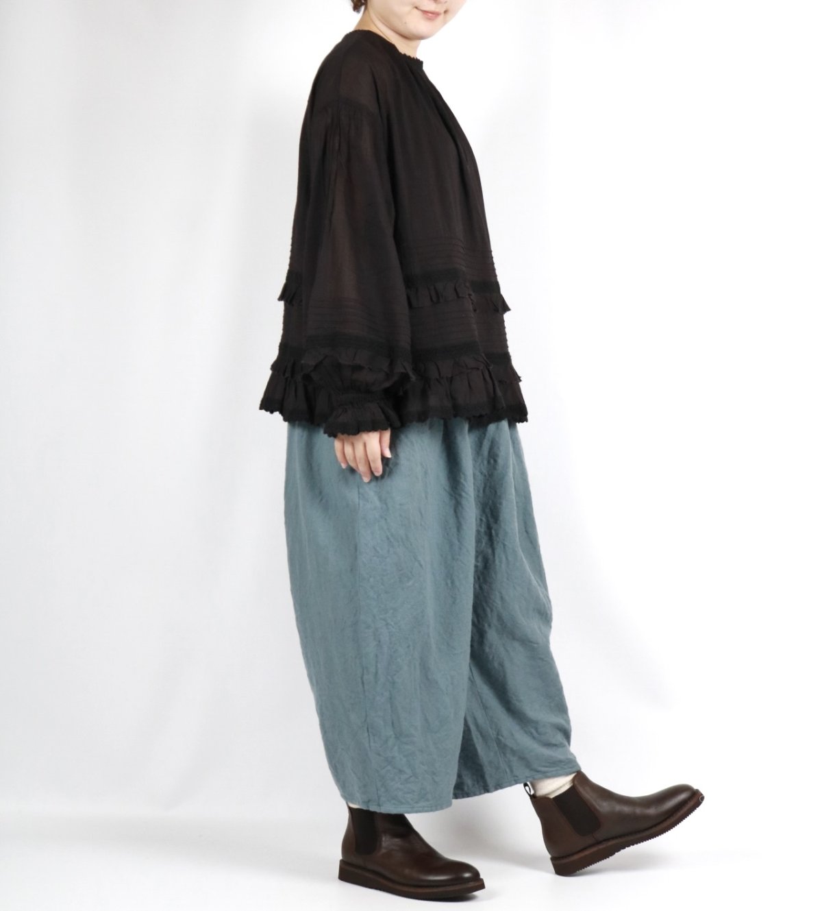 画像40: tumugu: カディコットン2Wayプルオーバー 3色 (40)