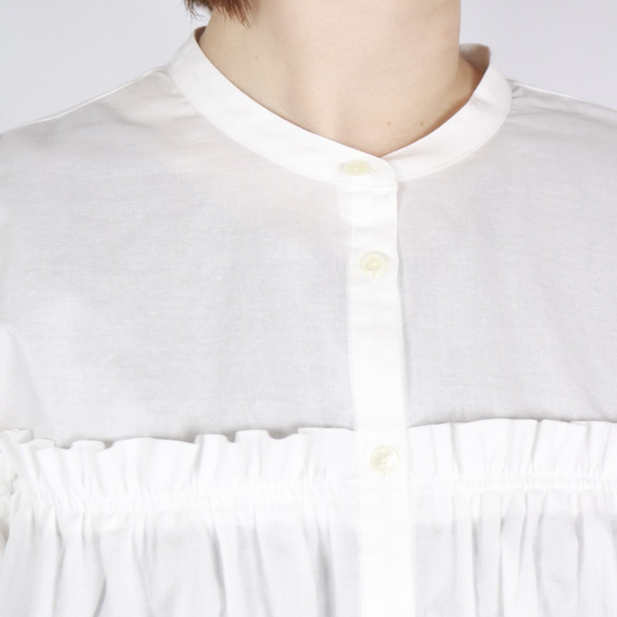 画像23: 20%OFF SALE! LUEUF  ギャザーシャツ 3色 (23)