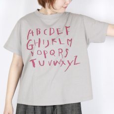 画像31: tumugu:ラフィ天竺 プリントTシャツ(アルファベット) 4色 (31)