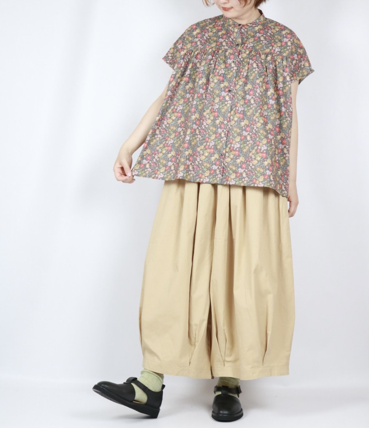 画像30: nachukara  ライトツイル ラウンド キュロット  4色 (30)