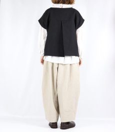 画像9: SOIL COTTON / WOOL TWILL WEAVE PLAIN FRENCH/SL BACK SIDE PLEATS PULLOVER  (9)