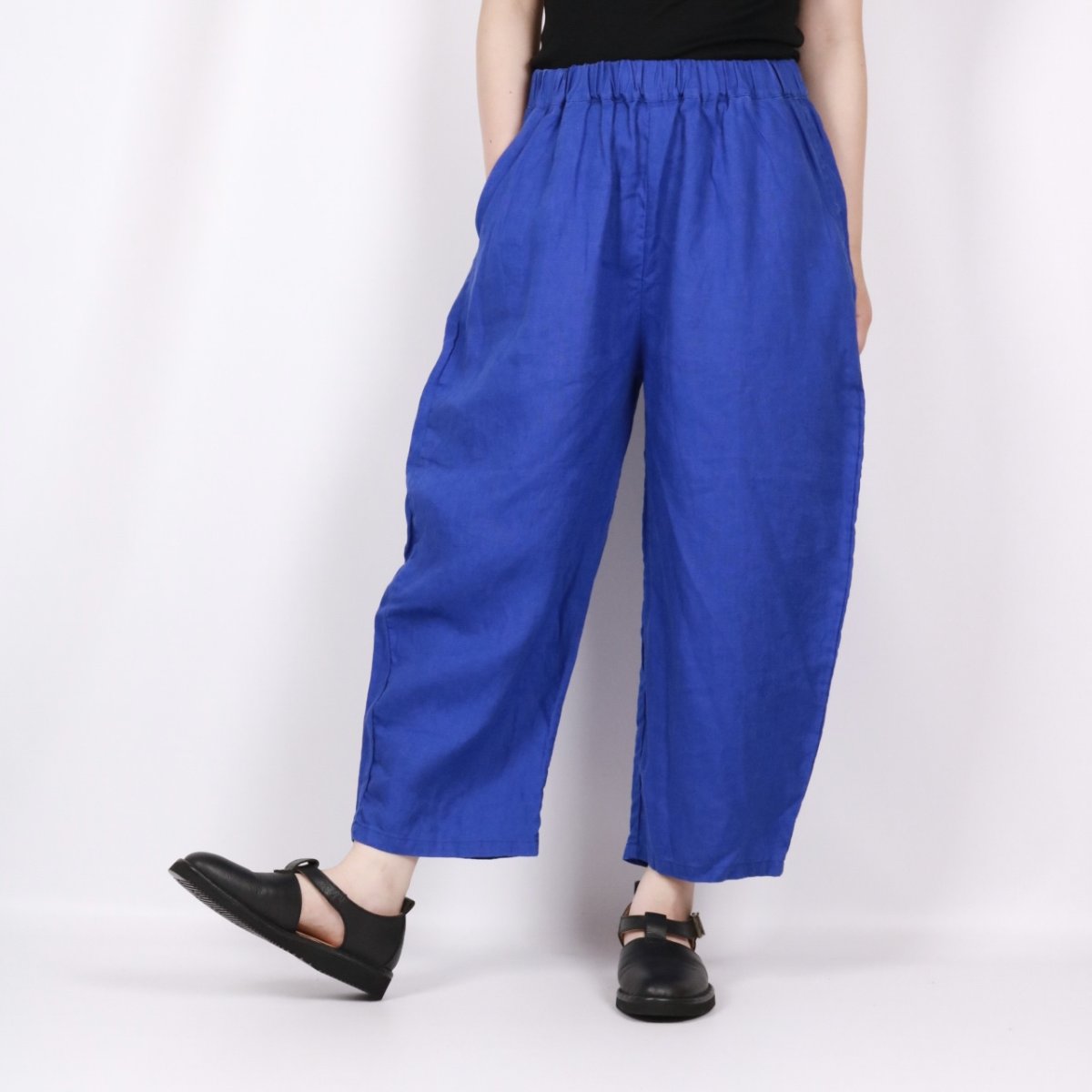 画像2: NARU フレンチリネンエッグパンツ 2色 (2)