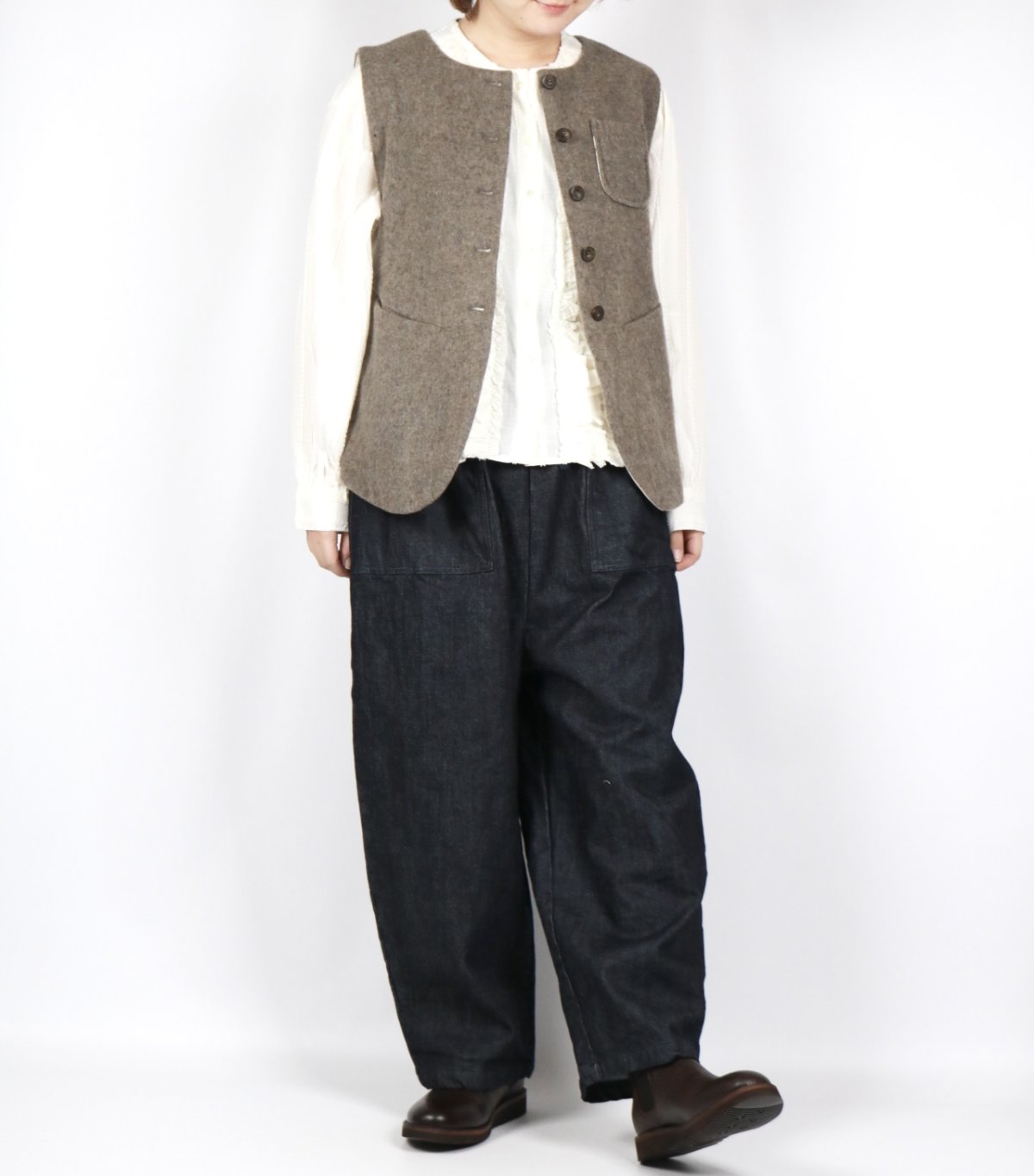 画像40: tumugu: エコウールモッサベスト 3色 (40)