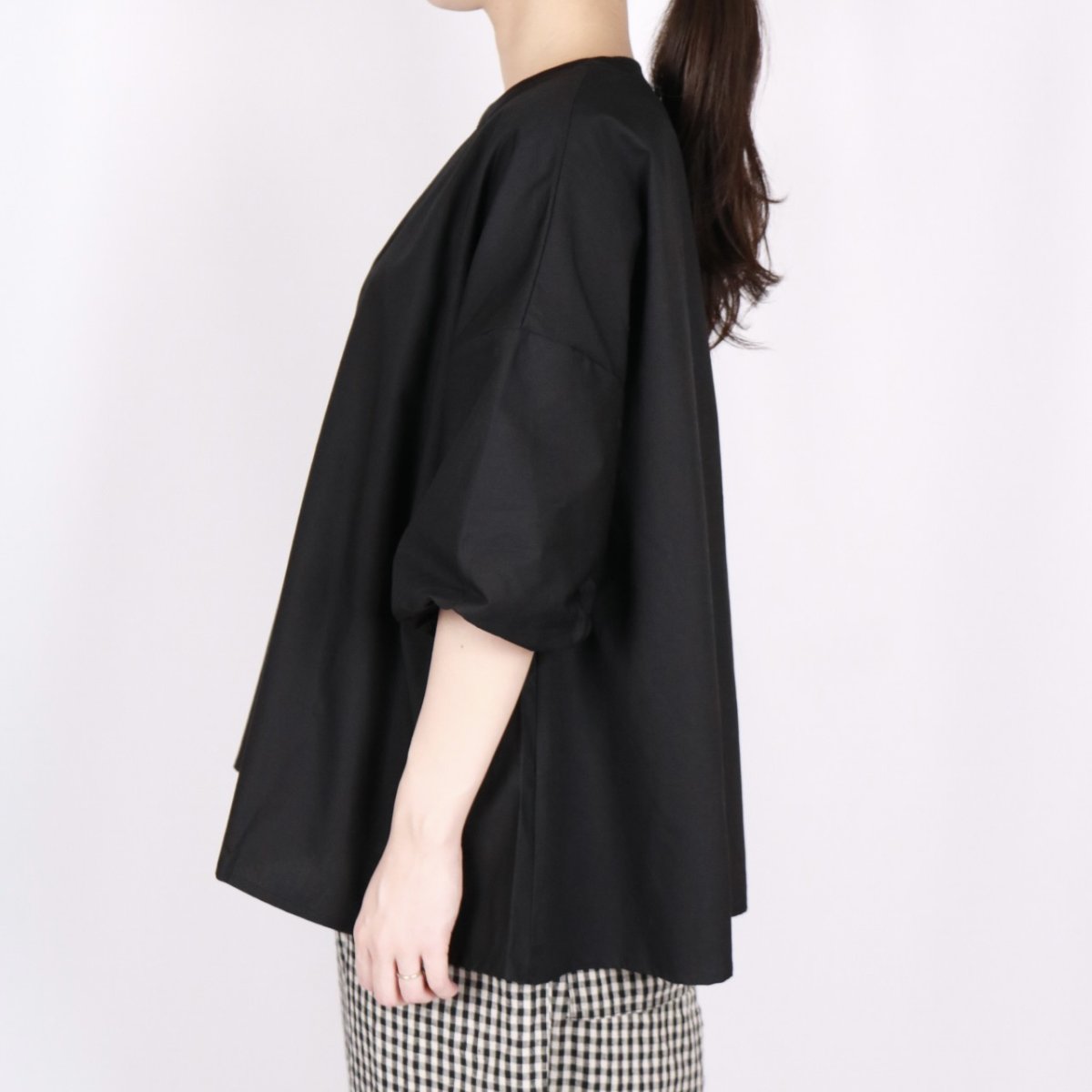画像28:  NARU エッセンシャルブロード バルーンスリーブシャツ　3色 (28)