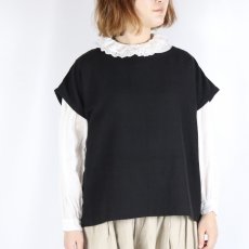 画像2: SOIL COTTON / WOOL TWILL WEAVE PLAIN FRENCH/SL BACK SIDE PLEATS PULLOVER  (2)