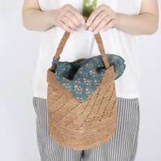 画像13: maison de soil　RAFFIA ONE HANDLE BARREL BAG　10色 (13)