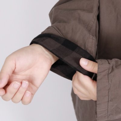 画像1:  Vas-y Lentement 40s ORGANIC POPLIN (OVERDYE) SIDE VENTS V-NECK JACKET 2色2サイズ