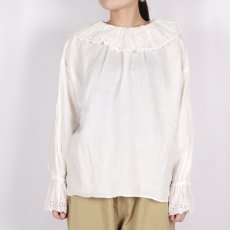 画像10: Gauze# ANTIQUE LACE FRILL 2WAY BLOUSE 2色 (10)