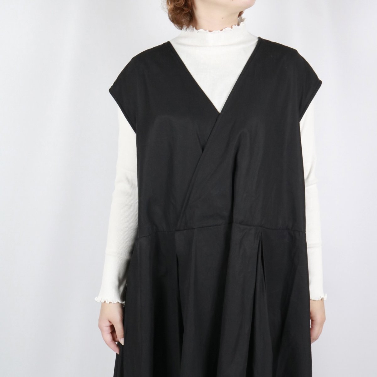 画像5: Gauze# ボックスタックノースリーブワンピース　2色 (5)