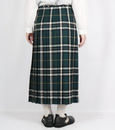 画像39:  O'NEIL OF DUBLIN WORSTED WOOL LOW WAIST PLEATS WRAP SKIRT LENGTH 80cm (WITH PIN) 4色 (39)