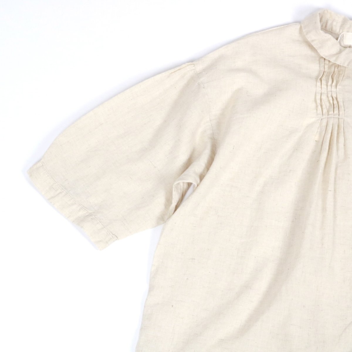 画像34: 20%OFF SALE!  tukuroi 製品染め 綿麻平織 6分袖シャツ 3色 (34)