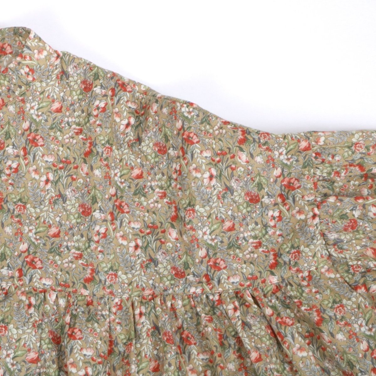 画像27: DIARIES  フラワープリント バンドカラーシャツ   2色 (27)