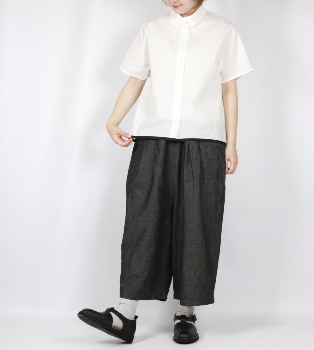 画像17: DIARIES　バイカラーヘムラインシャツ　2色 (17)