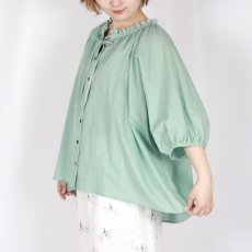 画像14: LUEUF FRILL NECK SHIRT 3色 (14)