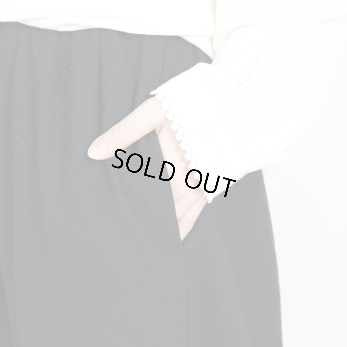 画像28: bluewillow コットン平織り無地起毛裾フリルパンツ 3色 (28)