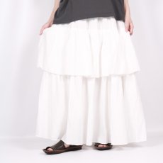 画像1: Gauze# ギャザーフリルスカート　 (1)