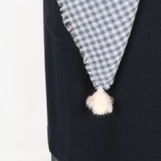 画像6: ROBE de PEAU  WOOL GAUZE TASSEL STOLE (6)