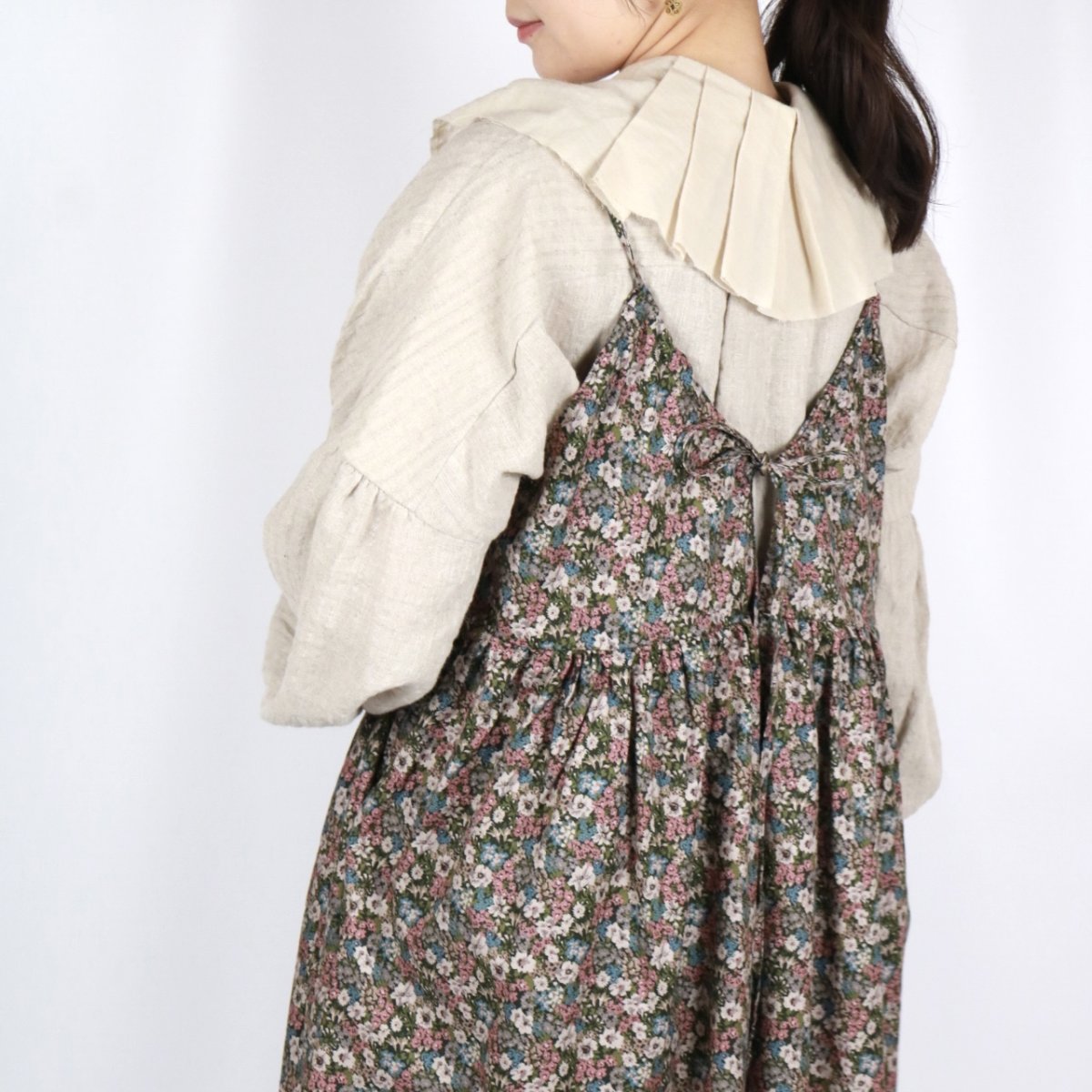 画像21: MAGALI 　ストライプリネン・アンティークカラー・ブラウス　2色 (21)