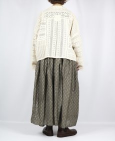 画像18: maison de soil  80s COTTON VOILE FLOWER BLOCK PRINT RAJASTHAN TUCK GATHERED NO/SL QUILTING DRESS 2色 2サイズ (18)