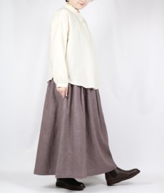 画像12: tukuroi リネンコットンツイル タックスカート　2色 (12)