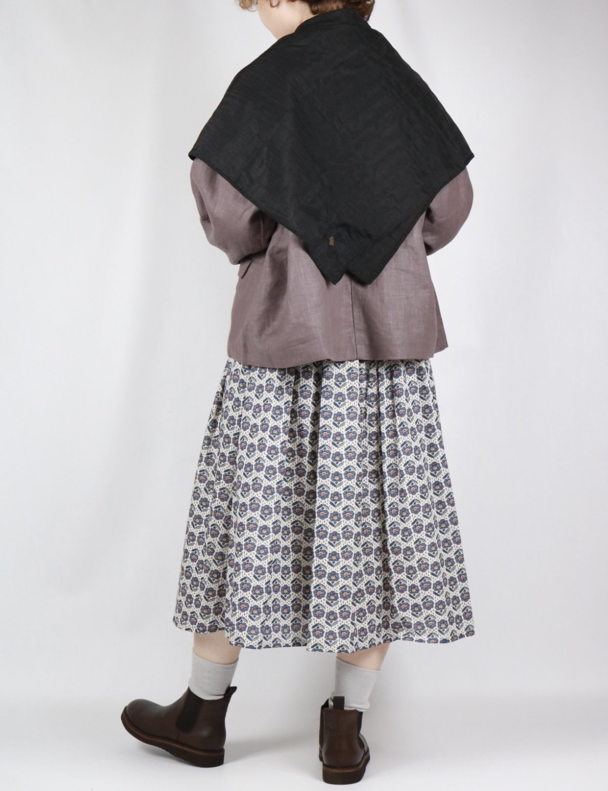 画像13: Crespi  BOTANICAL ESCAPEリバティワンピース 4色 (13)