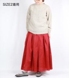 画像9: maison de soil PLAIN COTTON SILK RAJASTHAN TUCK GATHERED SKIRT WITH LINING 2SIZE (9)