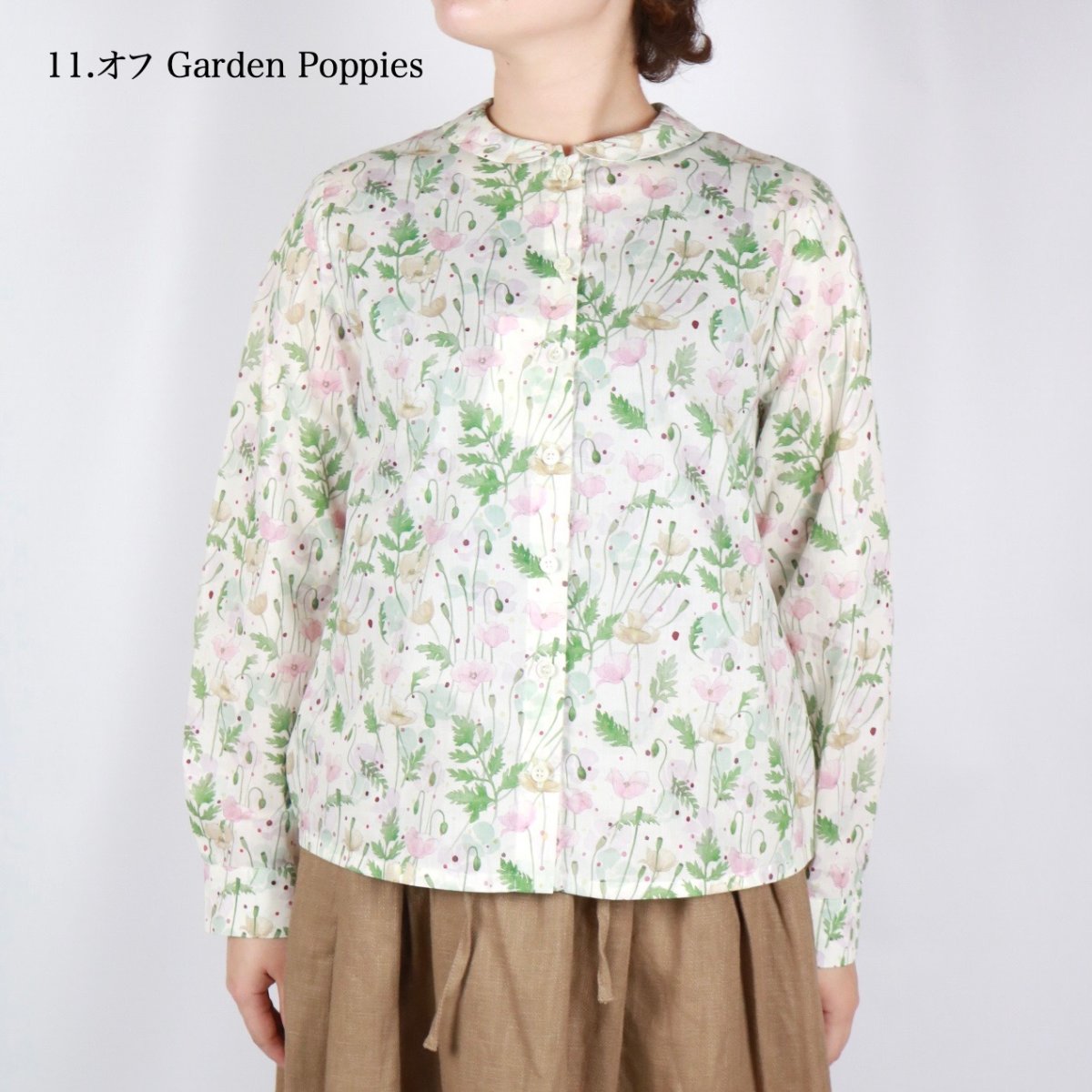 画像2: Crespi リバティタナローン ブラウス 3色 (2)