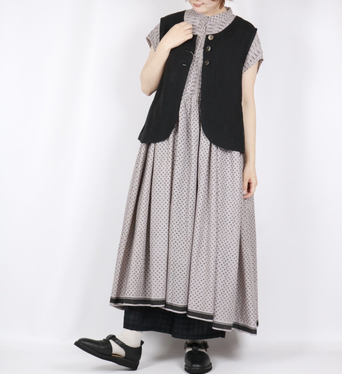 画像32: Vent d'ouest 60Sフレンチリネンキャンバスワッシャー2WAYベスト 3色 (32)