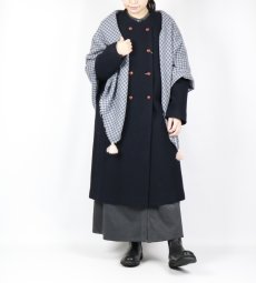 画像3: ROBE de PEAU  WOOL GAUZE TASSEL STOLE (3)