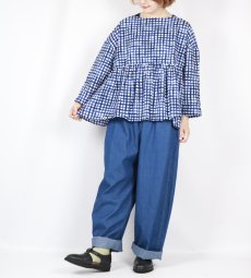 画像32: NARU  60ローンリップルチェック＆ストライプ ファッスンシャツ 2柄×2色 (32)