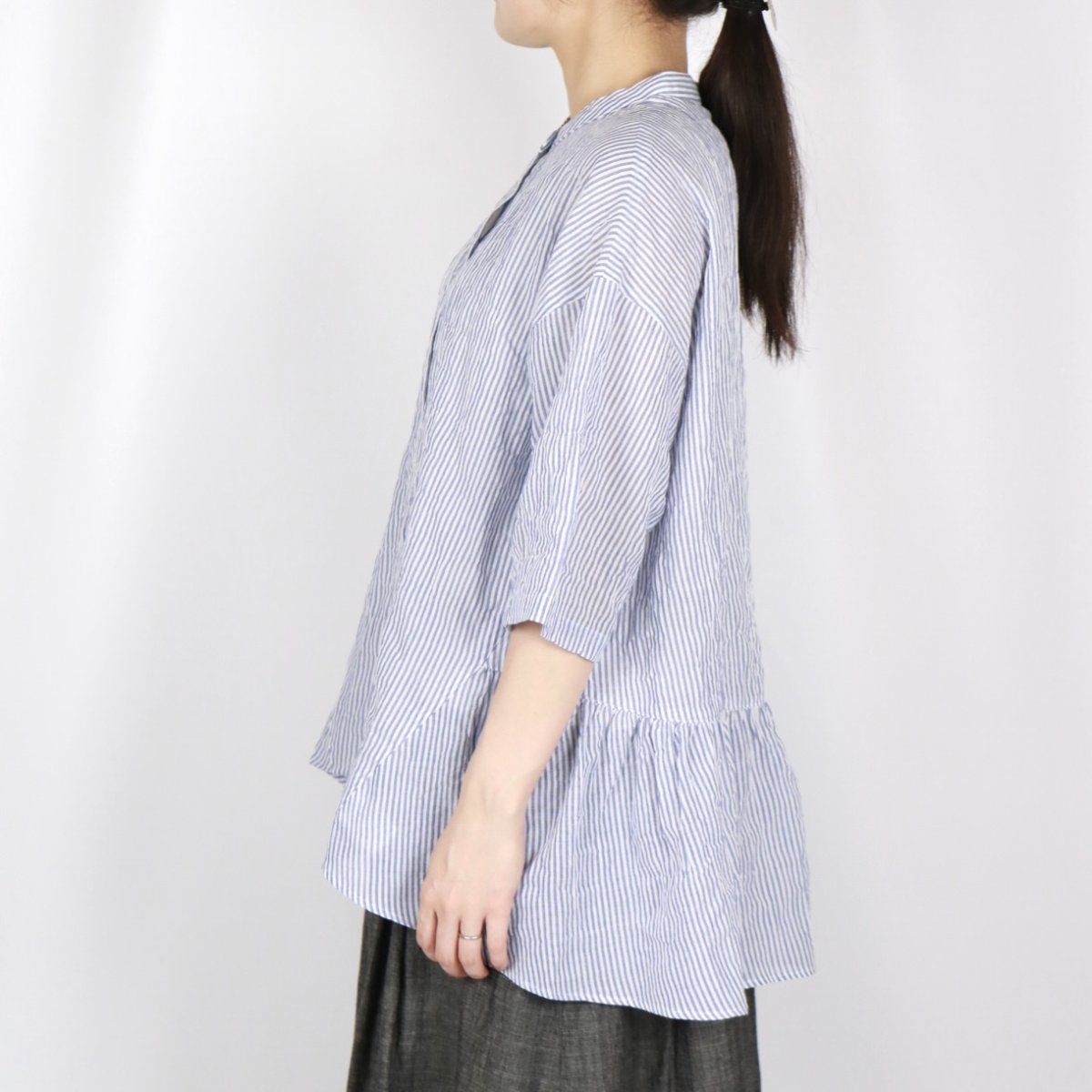 画像6: nachukara　コットンシャーリング バッグギャザーシャツ　3色 (6)