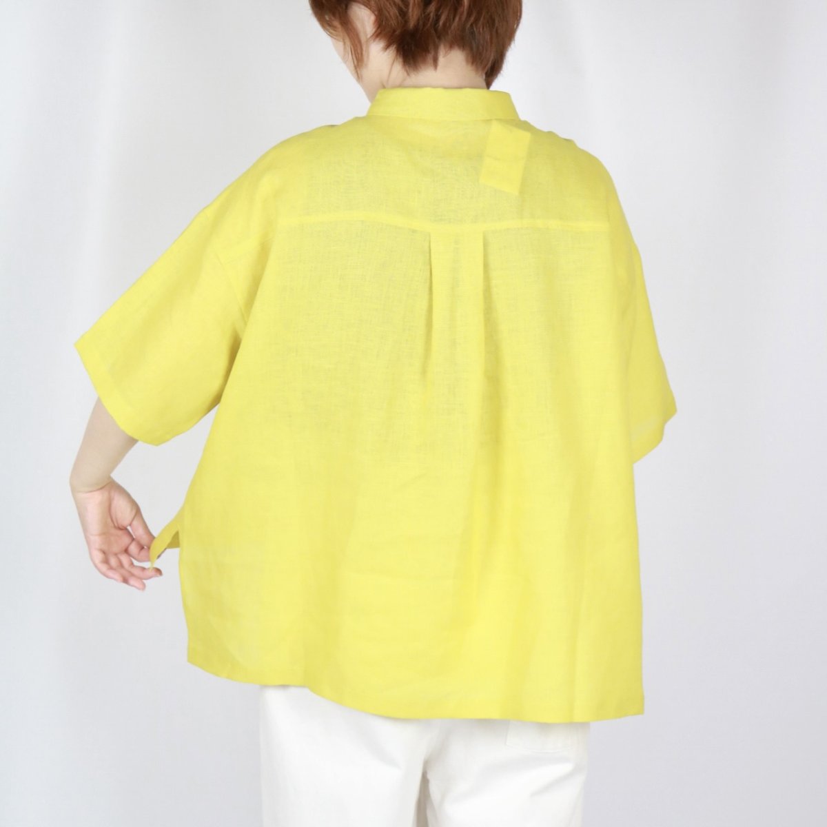 画像19: nachukara リネンポプリンシャツカラーブラウス 3色 (19)