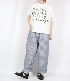 画像26: tumugu:ラフィ天竺 プリントTシャツ(アルファベット) 4色 (26)