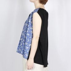 画像13: Vent d'ouest リバイバルリネン×LIBERTY ノースリーブブラウス 2色 (13)