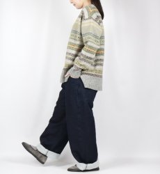 画像18: NARU リシェス フェアアイル柄 ニット 2色 (18)