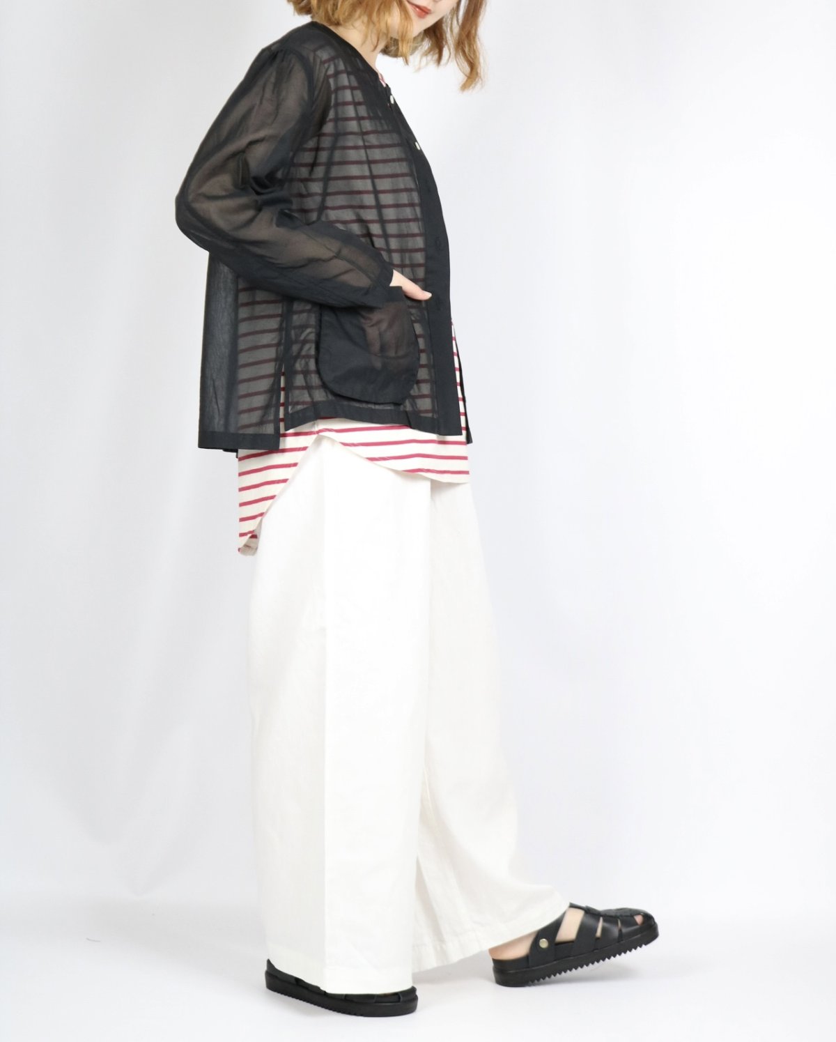 画像6: 20%OFF SALE!  LABORATORY マスキュリンシャツ 3色 (6)