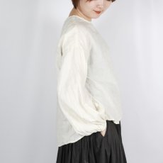 画像21: Gauze# アンティークローズジャガードモダニストブラウス　2色 (21)