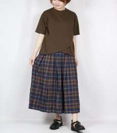 画像16: Vent d'ouest ワッシャーチェックスカート　2色 (16)