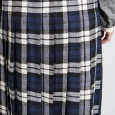 画像21: O'NEIL OF DUBLIN　IRISH LINEN PATCHWORK LOW WAIST PLEATS WRAP SKIRT LENGTH 80cm (WITH PIN)　2色 (21)