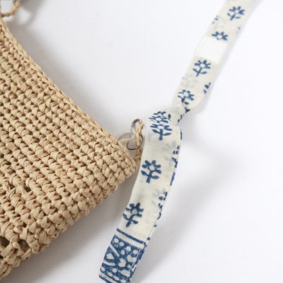 画像2: maison de soil　RAFFIA PHONE HOLDER BAG　2色