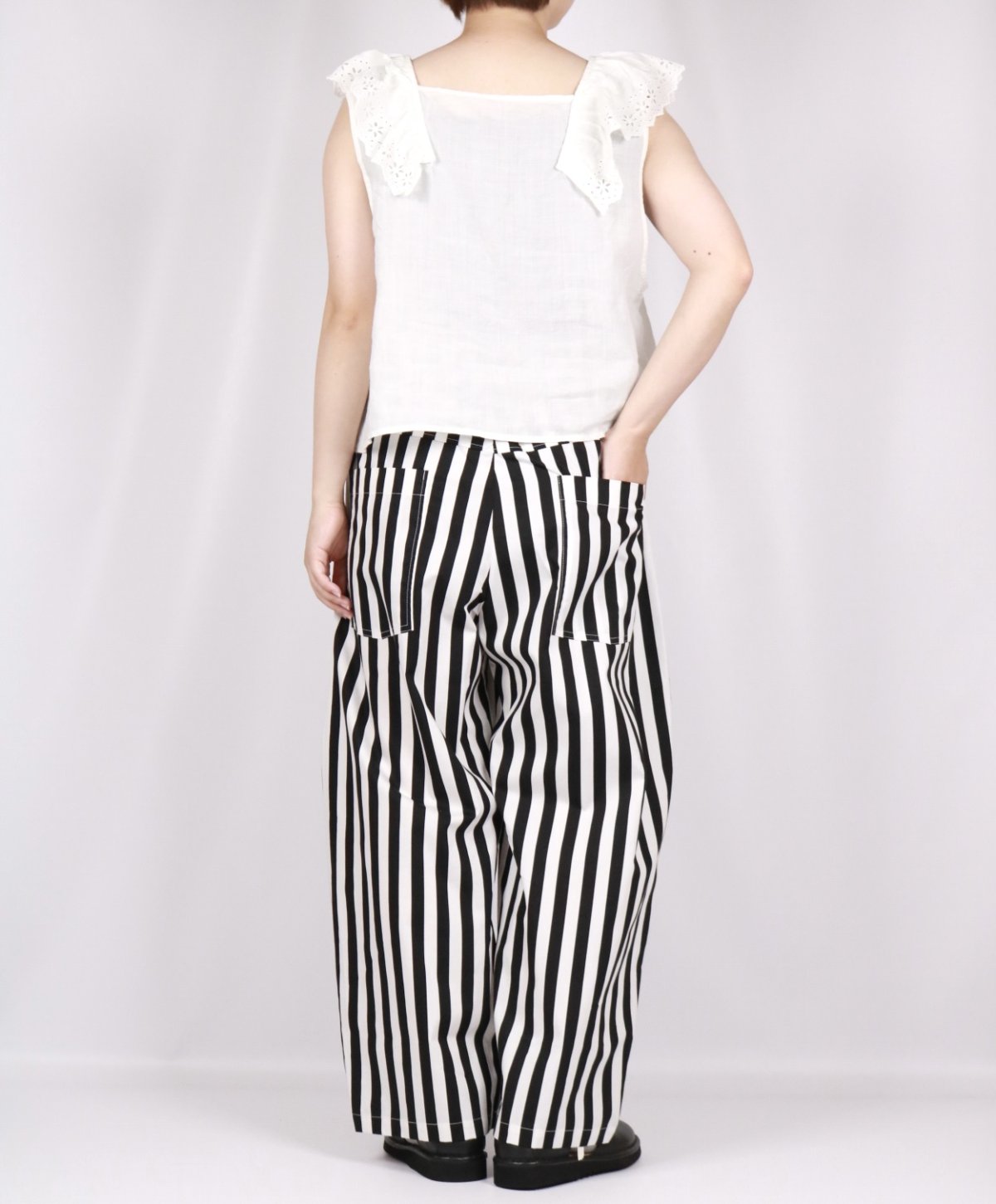 画像7: NARUブロード　ストライプ　チェック柄 ノッポパンツ　3柄 (7)