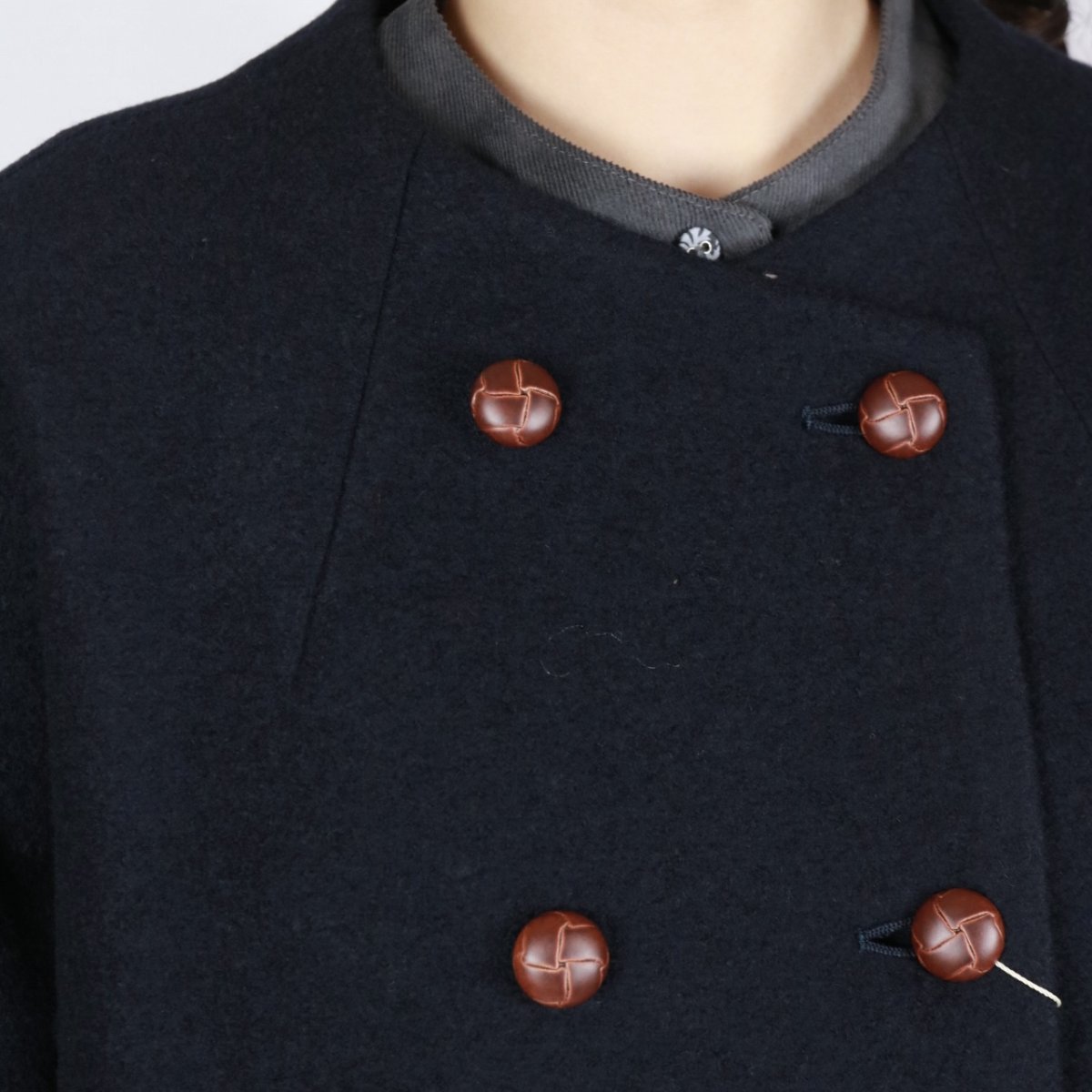 画像18: Vent d'ouest ウールソフト圧縮ノーカラーコート 4色 (18)