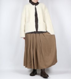 画像10: sosotto  フェイクファーニットカーデ   2色 (10)