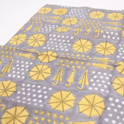 画像2: shesay　　傘のブロックプリントハンカチ
