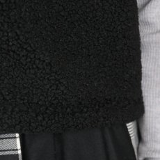 画像23: NARU   もこもこプードルパイル ショートベスト  3色 (23)