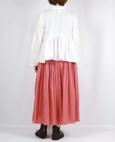 画像22: maison de soil     60s ORGANIC CAMBRIC PLAIN PINTUCK FLARED SKIRT 　2色　２サイズ (22)