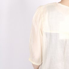 画像20: Gauze＃GATHER SLEEVE MODERNIST BLOUSE 3色 (20)