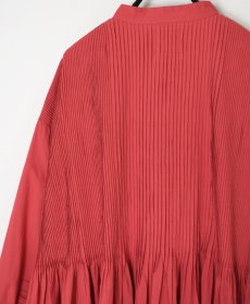 画像33: maison de soil 60s ORGANIC CAMBRIC PLAIN BANDED COLLAR DRESS WITH MINI PINTUCK 2色 (33)